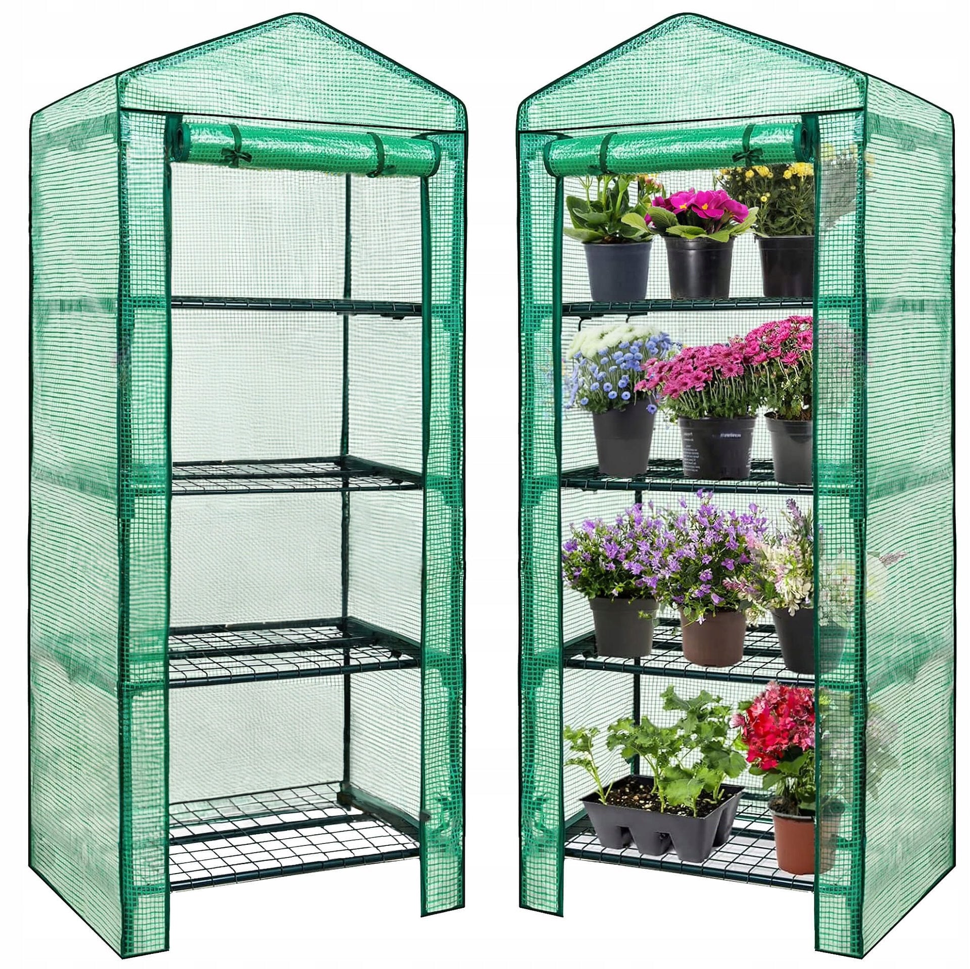 GARDEN GREENHOUSE BALCONY bookcase 4 shelves 160x70x50cm UV4 for BALCONY FOLIAK