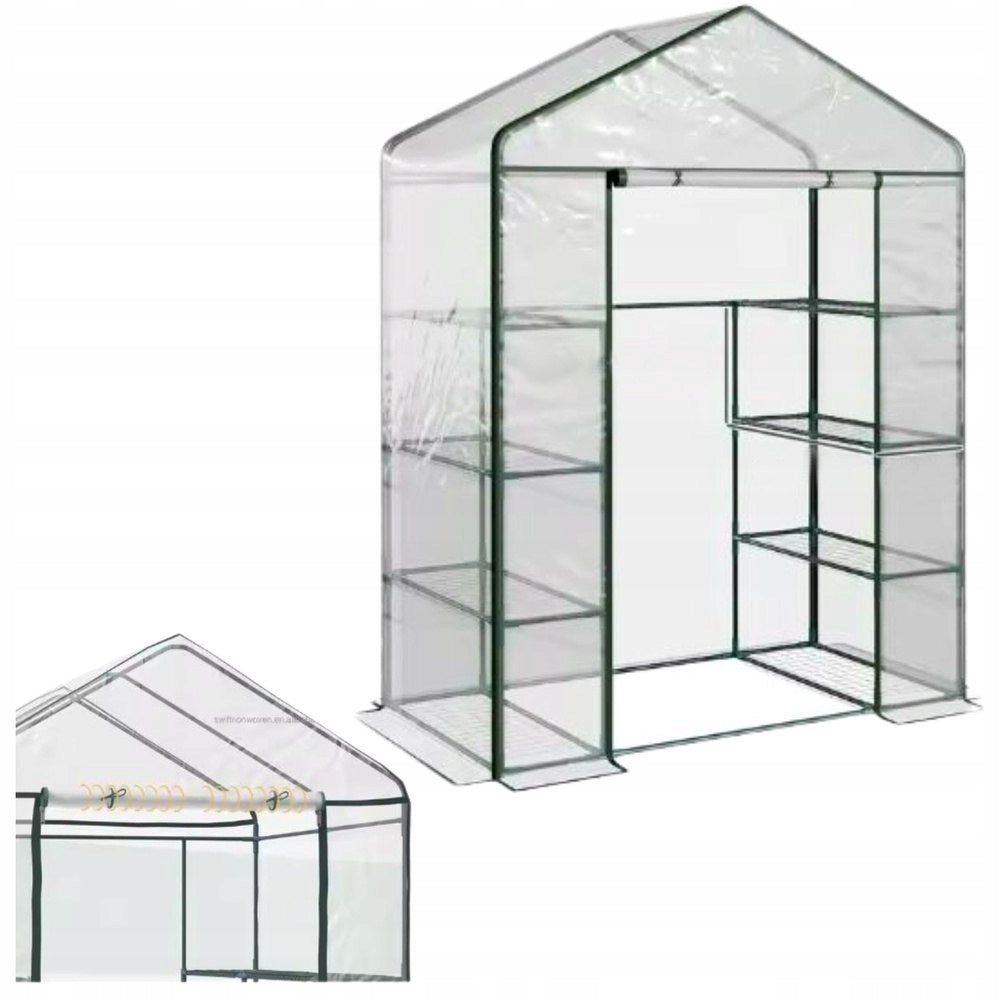 GARDEN GREENHOUSE FOIL MINI BALCONY 195x143x73 CM PVC STEEL 4 SHELVES Manufacturer code FOLIA FOLIAK