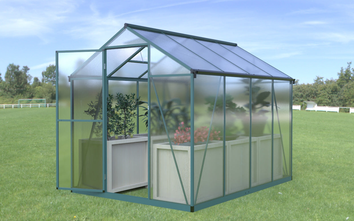 GARDEN GREENHOUSE SAVANA 11,1m2 POLYCARBONATE 4,8 x 2,5 m x 195 cm Manufacturer Savana