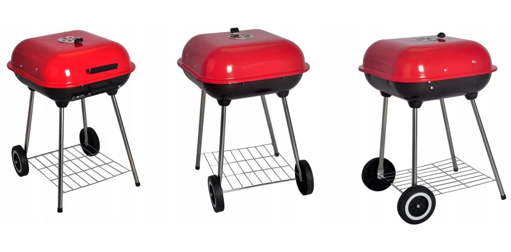 GARDEN GRILL CARBON COVER GRATE 43,5x43,5cm CIRCLES WITH COVER PORTABLE Manufacturer code GRILL OGRODOWY POKRYWA NA ZAWIASACH KOŁA