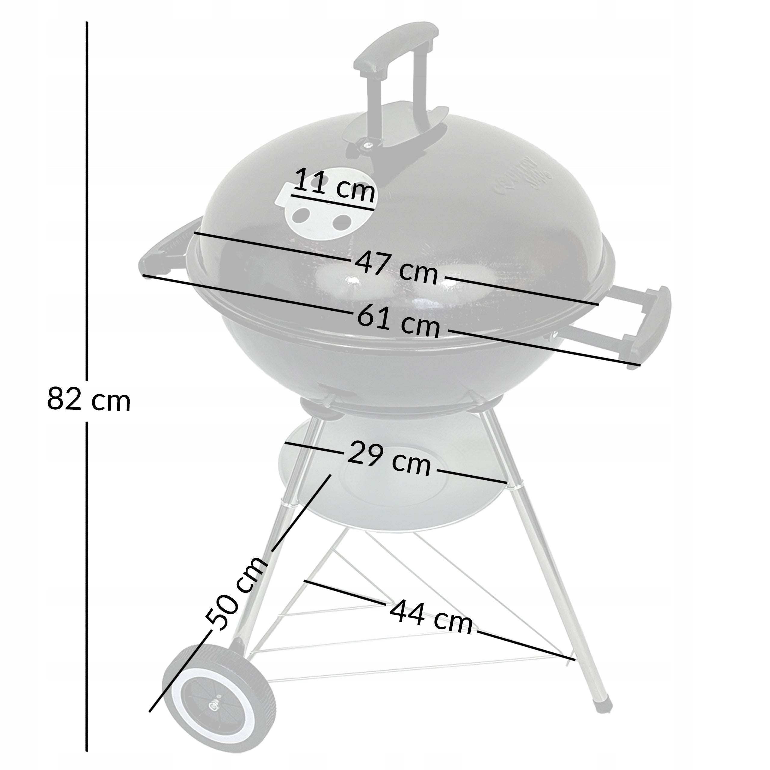 GARDEN GRILL CHARCOAL GRATE COVERS STONE FOR PIZZA BBQ1001 +4 MAT TEFLON Grill depth 61 cm