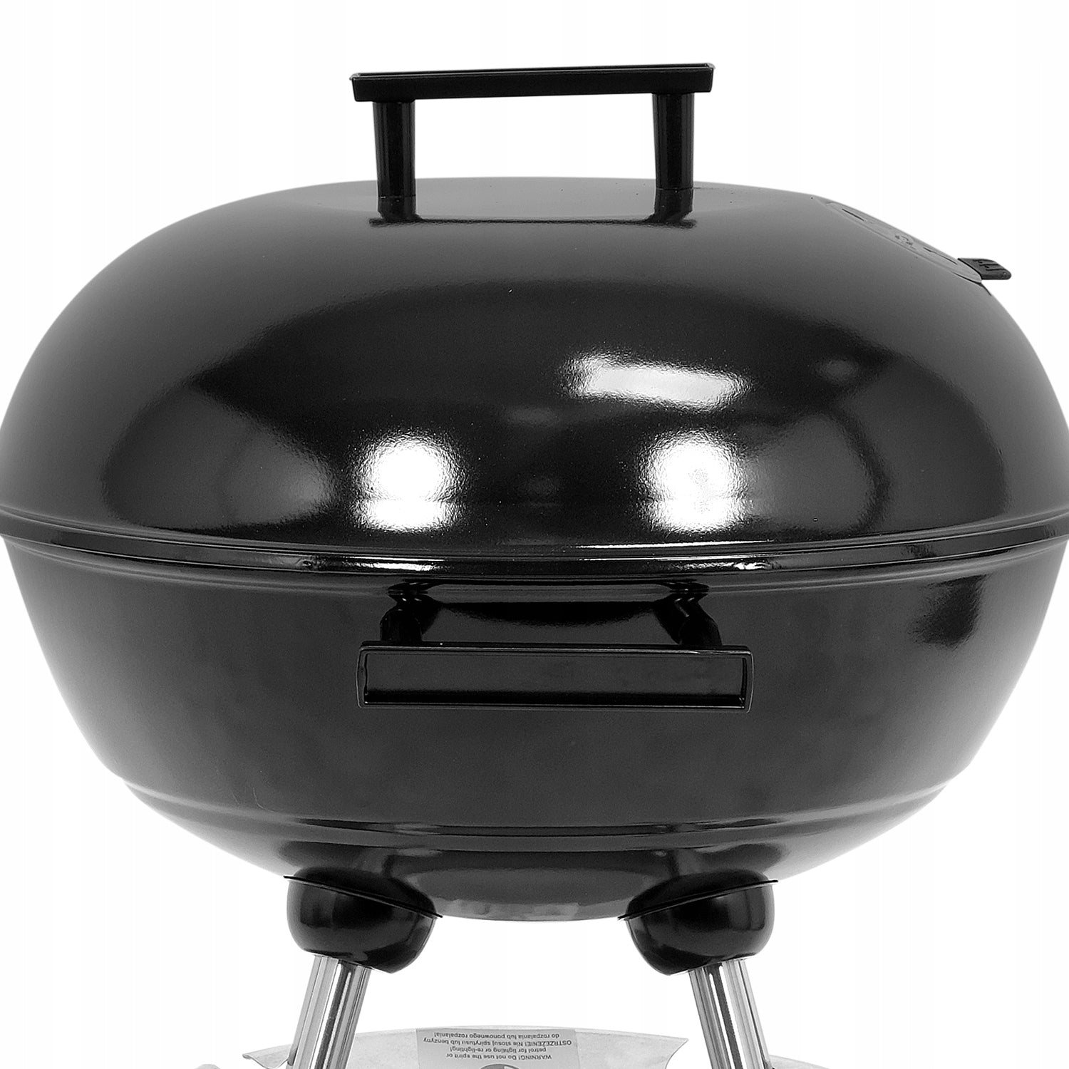 GARDEN GRILL CHARCOAL GRATE STEEL ROUND 41CM COVER WITH COVER LUND Grate length 41 cm
