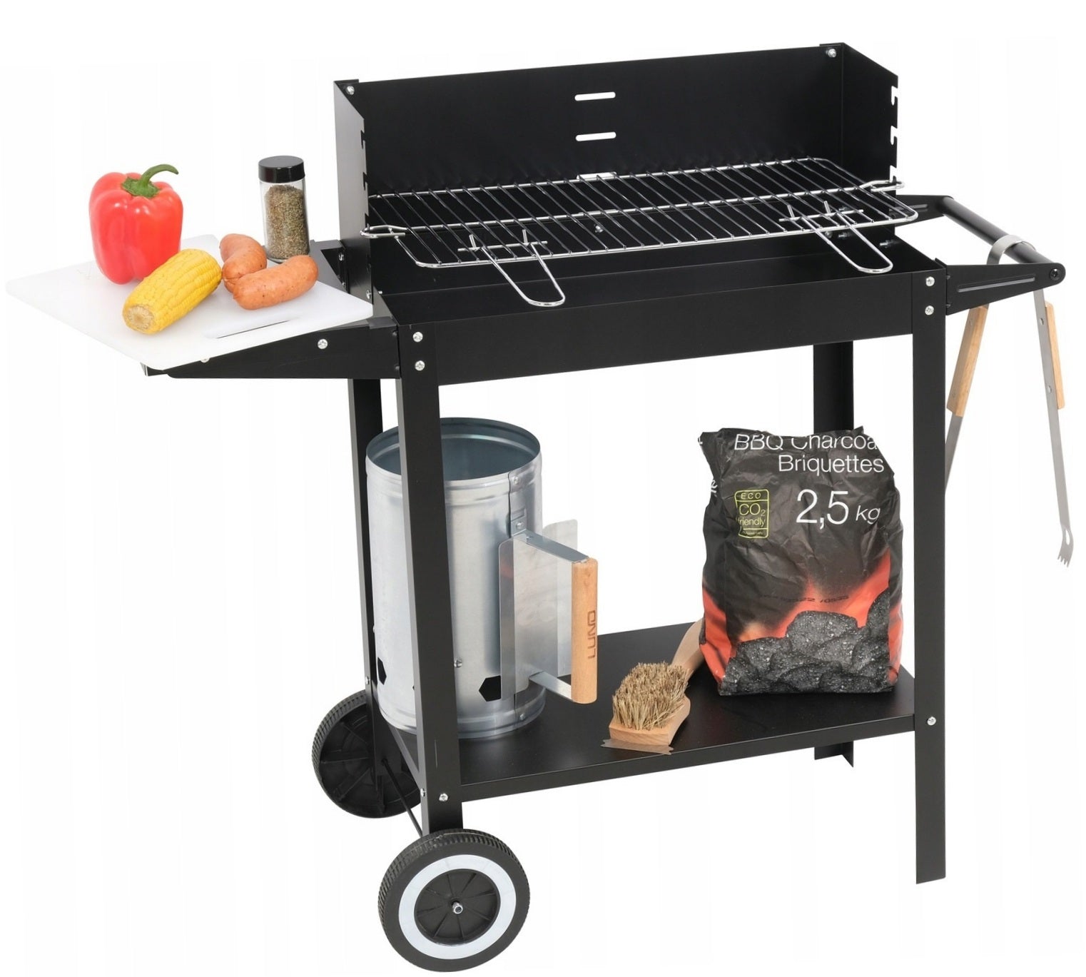 GARDEN GRILL CHARCOAL SHELF GRATE 48x26cm LUND 99919 BBQ