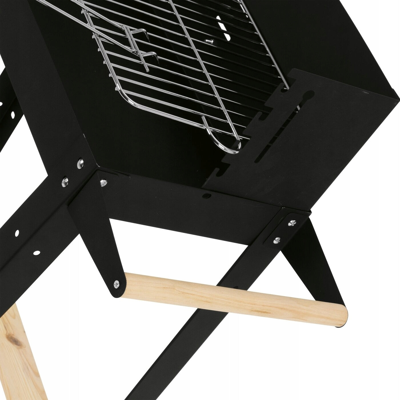 GARDEN GRILL Carbon STEEL GRATE 2 SHELVES ON WHEELS Konighoffer 80cm Manufacturer code 5903313445313