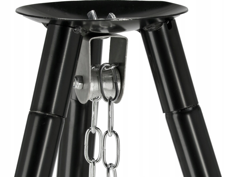 GARDEN GRILL GRATE + CAULDRON HANGING ON TRIPOD STAINLESS STEEL Manufacturer Lund