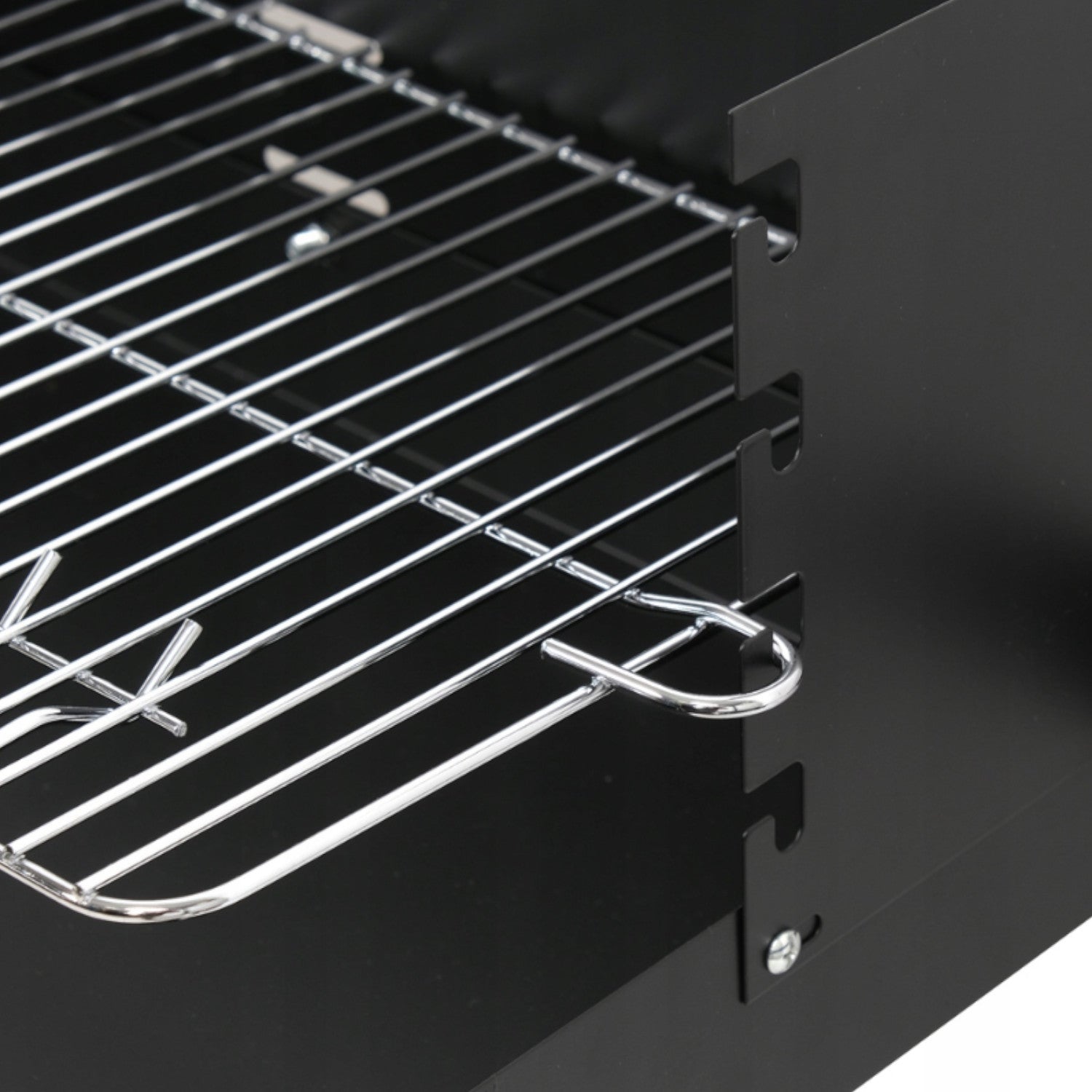 GARDEN GRILL LARGE SMART SPIT SHELVES on wheels CARBON STRONG STEEL 6in1 Grill depth 42 cm