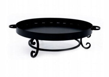 GARDEN GRILL TRIPOD GRATE CHROME +FIREPLACE 60cm Grill height 30 cm