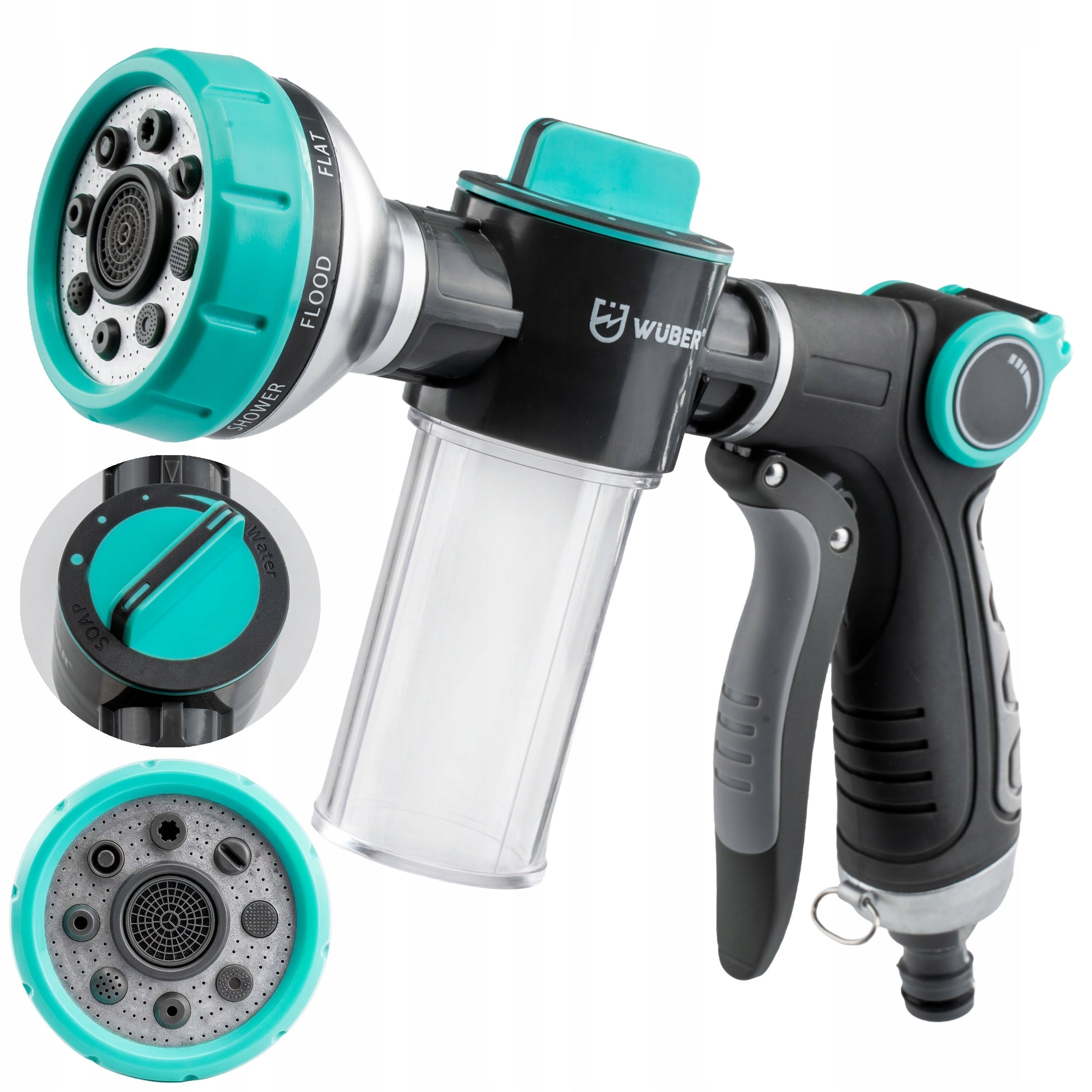 GARDEN GUN FOAMER 100ML FOR GARDEN HOSE WASHER ADJUSTABLE 8 MODES