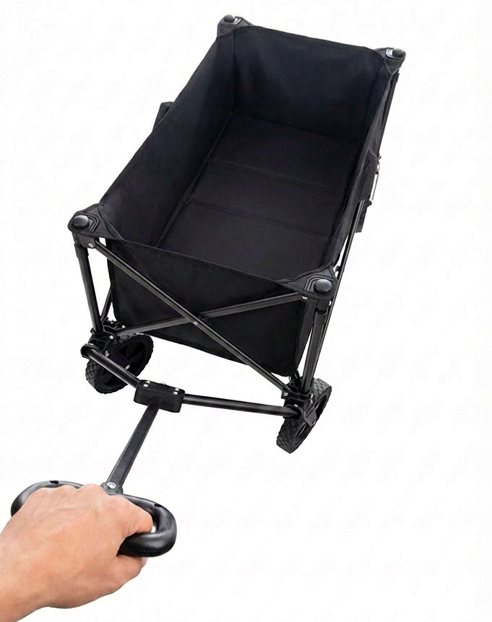 GARDEN HIKING CART FOLDING WITH HANDLE LARGE Color black