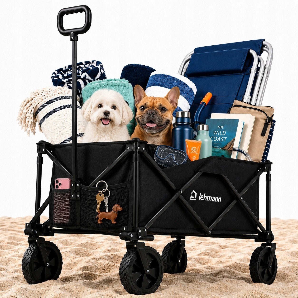 GARDEN HIKING CART FOLDING WITH HANDLE LARGE Packaging status original