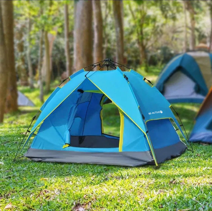 GARDEN HIKING TENT 3 PERSON CAMPING WATERPROOF WITH MOSQUITO NET Packaging status original