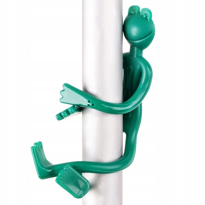 GARDEN / HOME CLAPPERS FOR PLANTS FLOWERS ELASTIC FROG FROGS - 2 pcs Color green