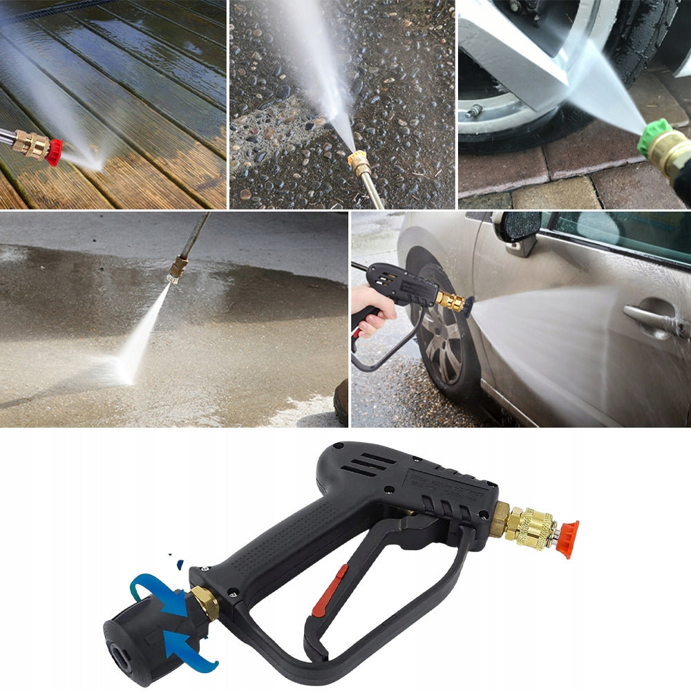 GARDEN HOSE NOZZLE CAR WASH GUN WITH 5 WATER NOZZLES Operating pressure 0 bar