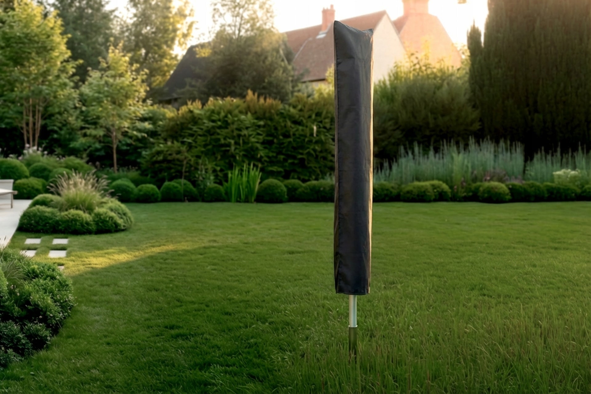 GARDEN LAUNDRY DRYER ROTATING underwear 50m + COVER Easy installation Unfolded width 250 cm