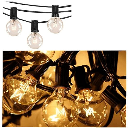 GARDEN LIGHT CHAIN 7 5M G40 25 BULB WATERPROOF FOR STEEL