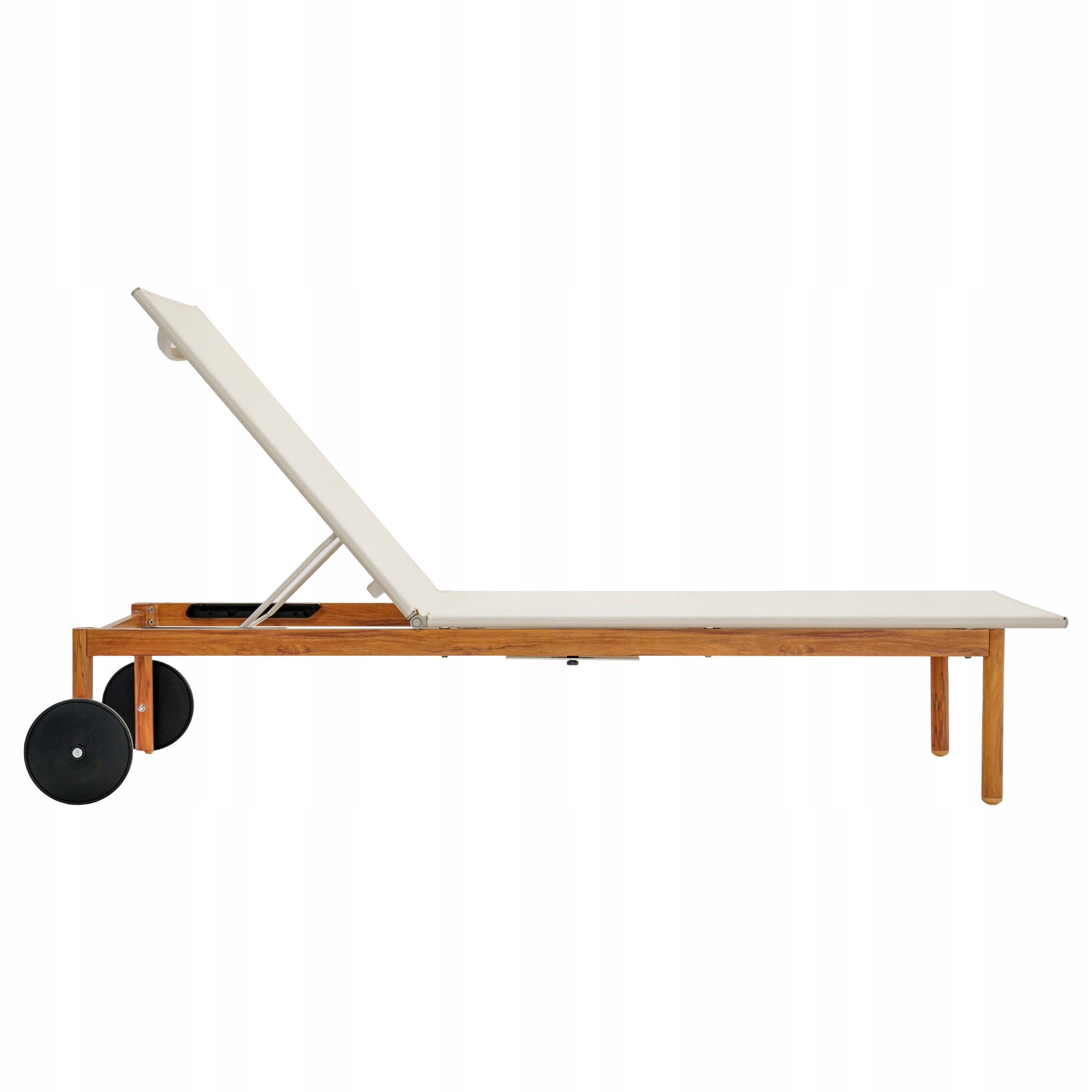 GARDEN LOUNGER ADJUSTABLE FOLDING WITH POOL WHEELS FOR TERRACE BALCONY Kind sunbed