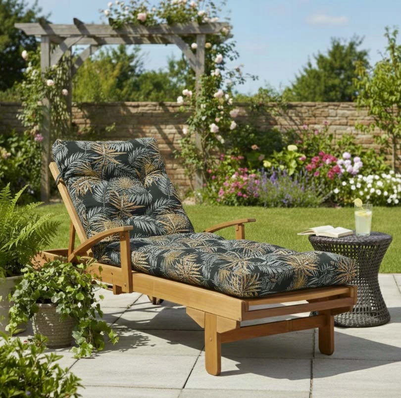 GARDEN LOUNGER CUSHION 197x60 cm THICK COMFORTABLE AMPO Packaging status original