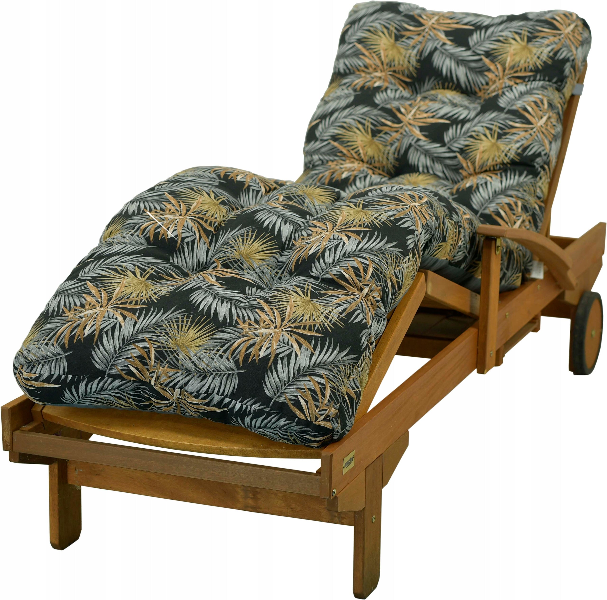 GARDEN LOUNGER CUSHION 197x60 cm THICK COMFORTABLE AMPO Pillow length 197 cm