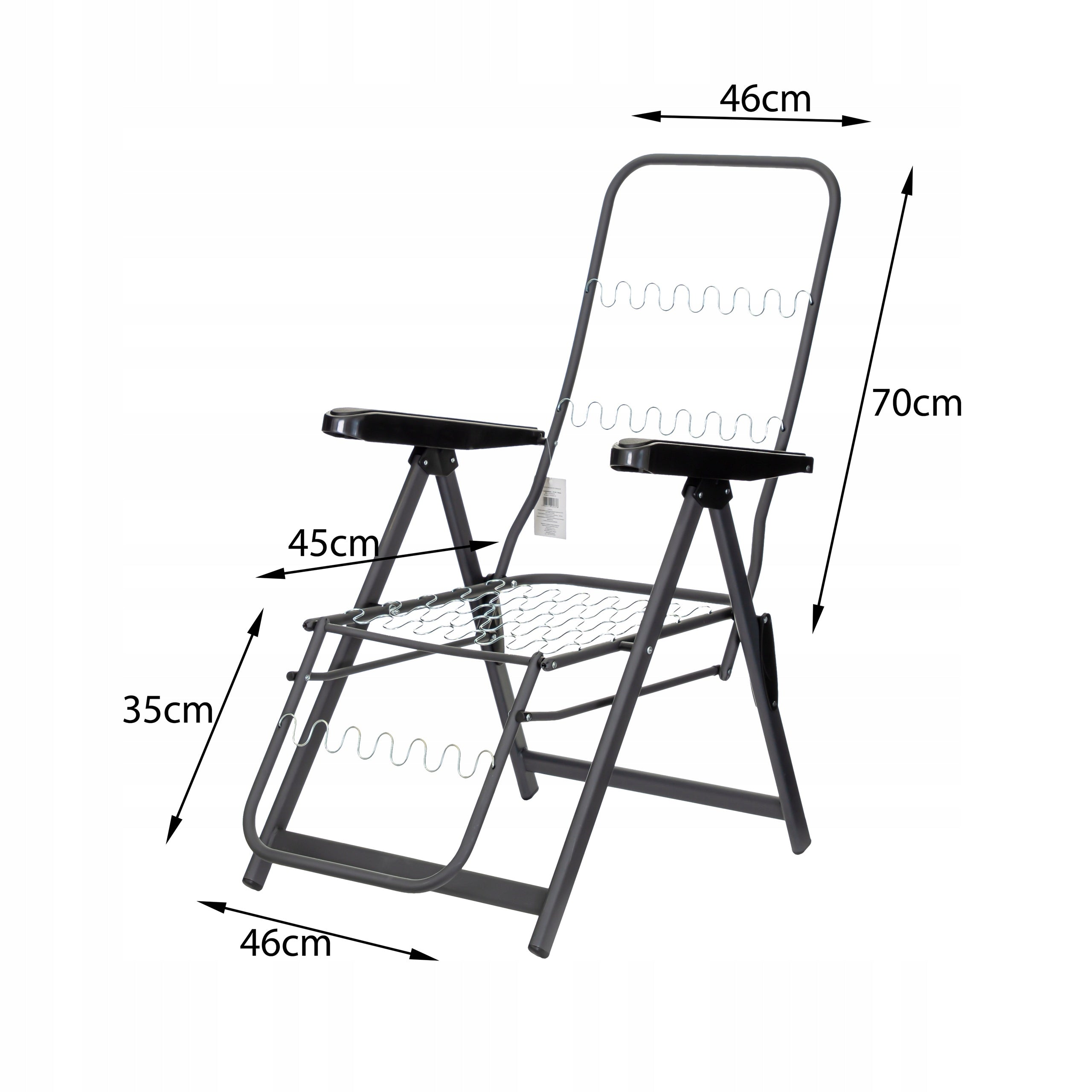 GARDEN LOUNGER WITH PILLOW AND FOOTREST COUCH FOR GARDEN BACKREST ADJUSTMENT Frame material metal