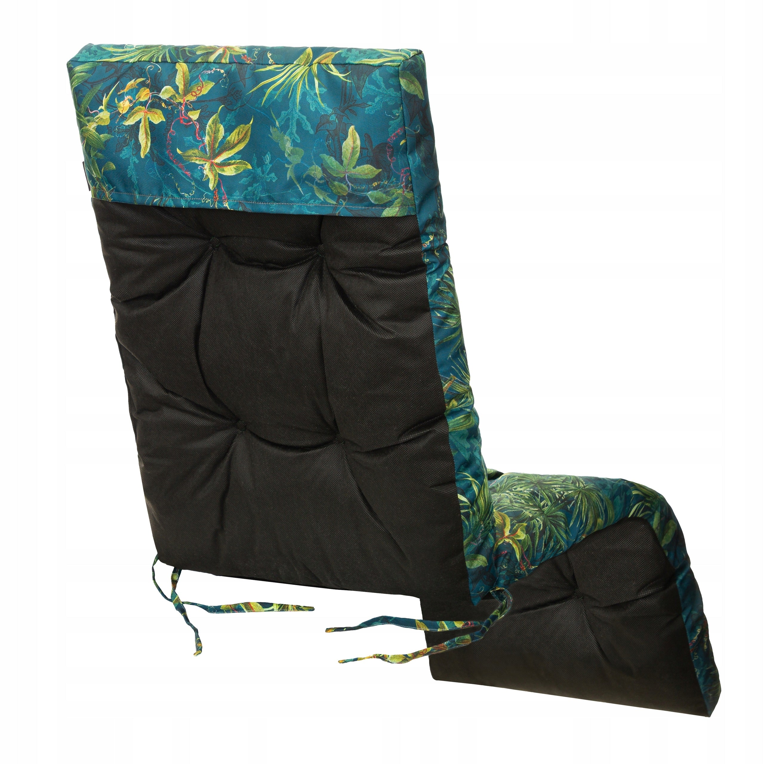 GARDEN LOUNGER WITH PILLOW - Folding chair with footrest and backrest adjustment Kind sunbed