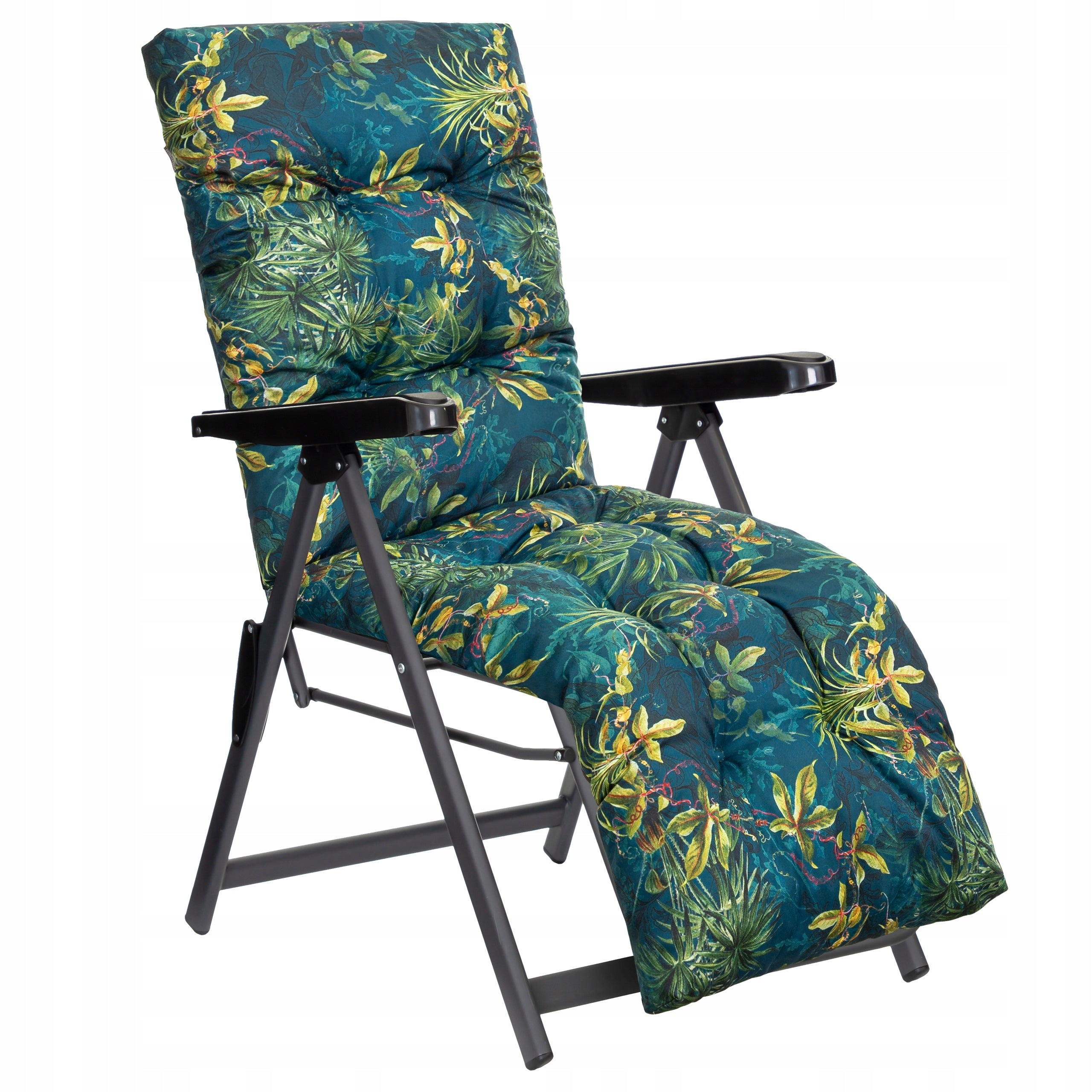 GARDEN LOUNGER WITH PILLOW - Folding chair with footrest and backrest adjustment Manufacturer code STY3DZIT5_PIL