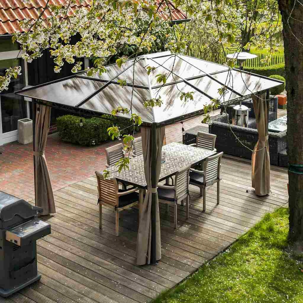 GARDEN PAVILION 3x3,6m GARDEN GAZEBO ALUMINUM POLYCARBONATE 6mm Manufacturer no brand