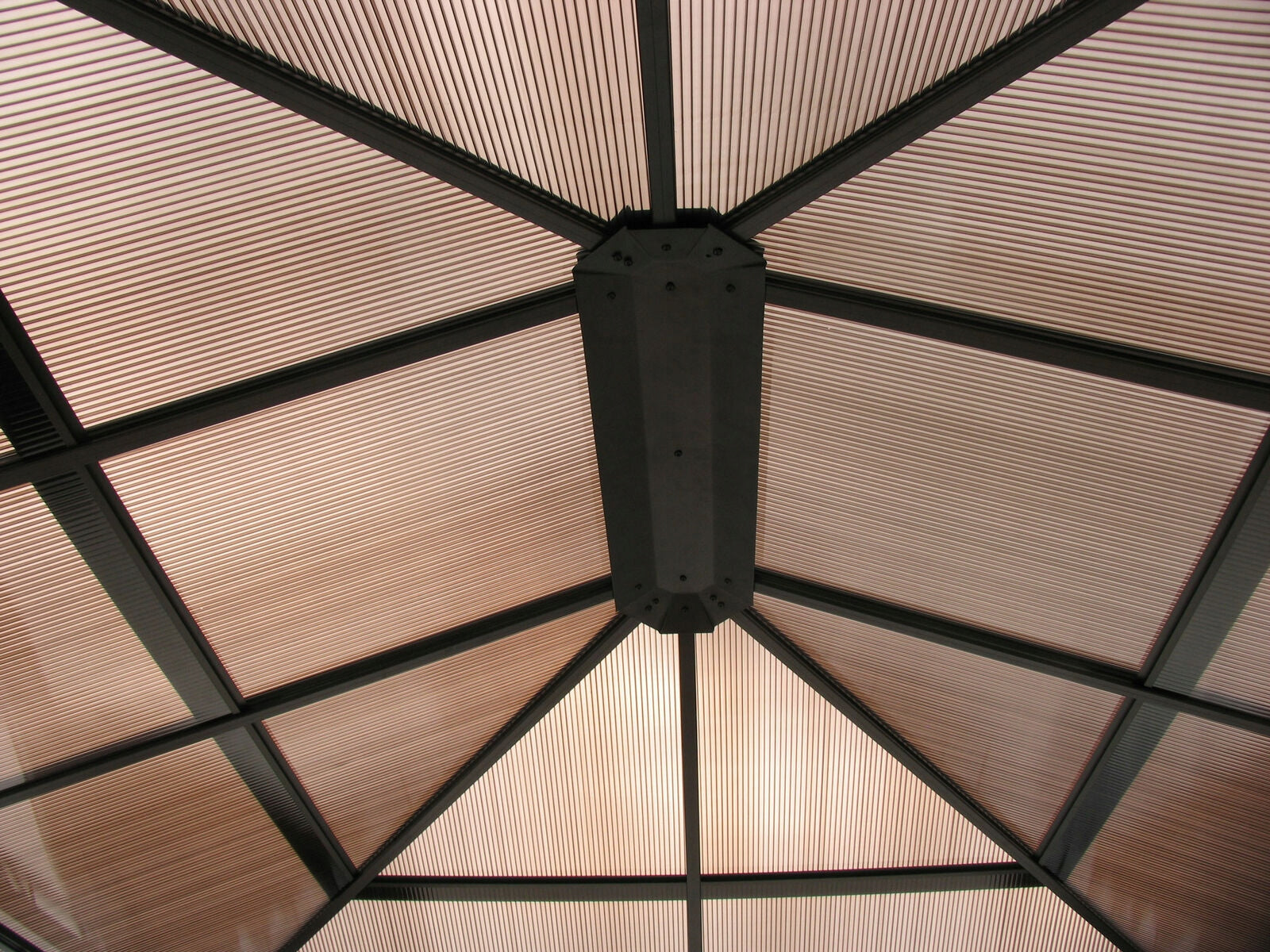 GARDEN PAVILION 3x3,6m GARDEN GAZEBO ALUMINUM POLYCARBONATE 6mm Number of side walls 4 walls