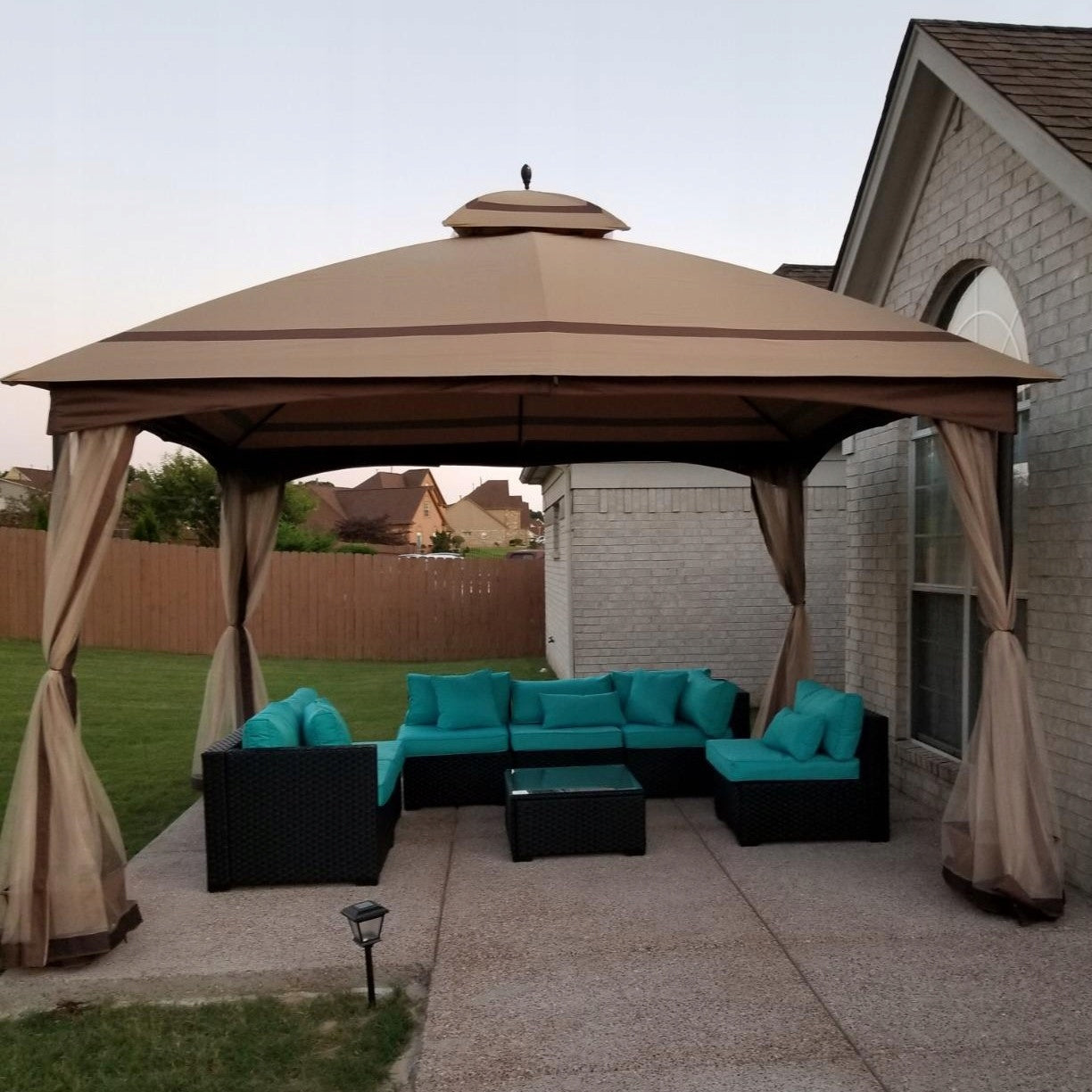 GARDEN PAVILION 3x4 m GARDEN TENT, MOSQUITO NET, BEIGE, STEEL FRAME Manufacturer code A101012200