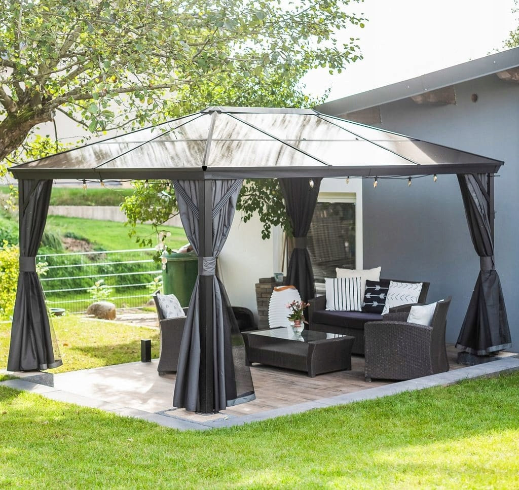 GARDEN PAVILION 3x4m GARDEN Gazebo POLYCARBONATE SOJAG ALUMINUM ANTHRACITE Packaging status original