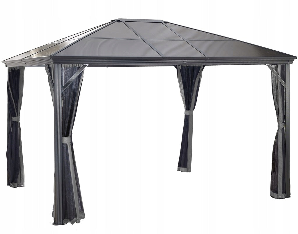 GARDEN PAVILION 3x4m GARDEN Gazebo POLYCARBONATE SOJAG ALUMINUM ANTHRACITE
