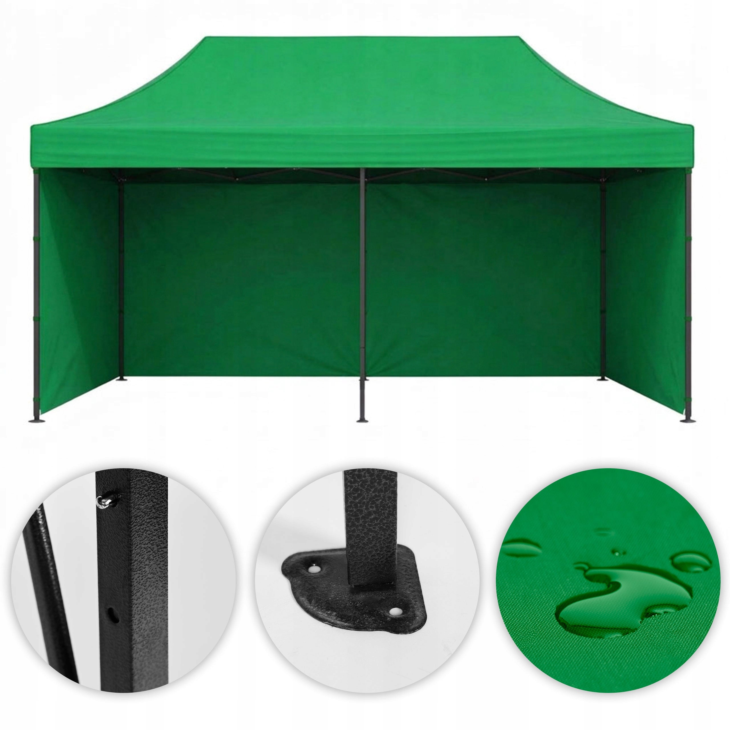 GARDEN PAVILION EXPRESS 3x6 M TENT AUTOMATIC GREEN Product weight with unit packaging 31 kg