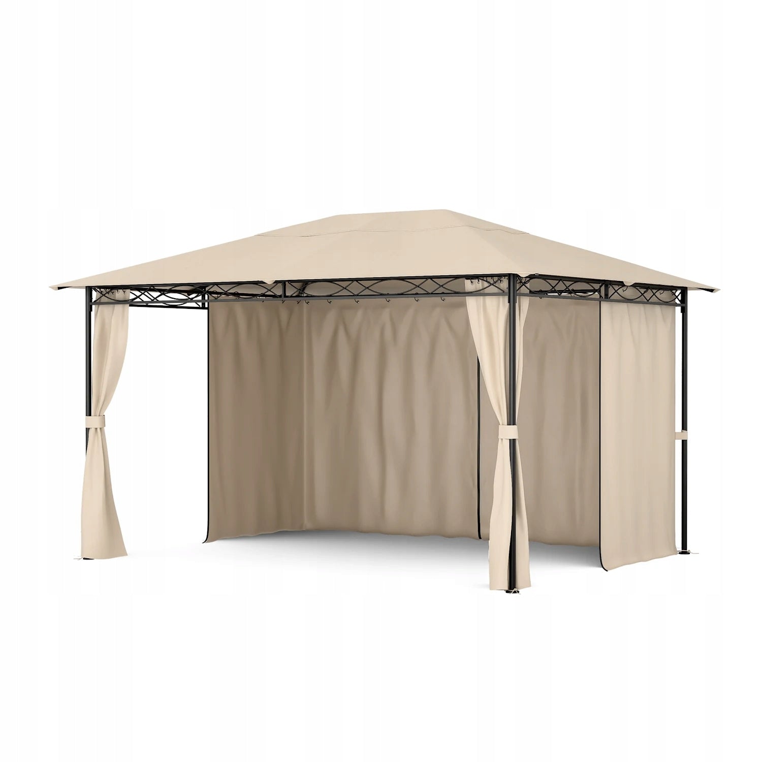 GARDEN PAVILION FOR TERRACE GARDEN GAZEBO PARTY TENT 3X4M BLINDS