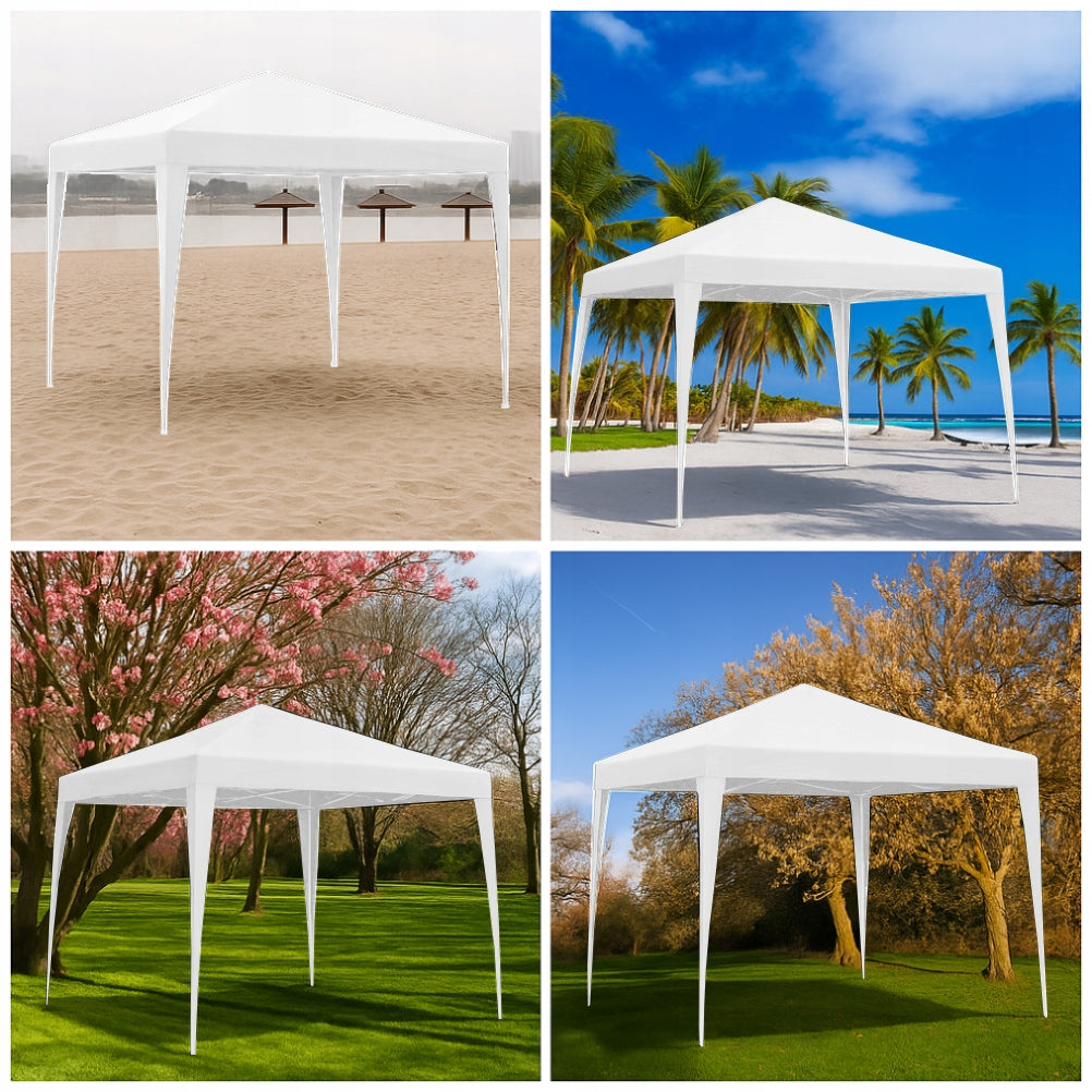 GARDEN PAVILION TENT 3x3 COMMERCIAL PARTY GAZEBO 4 SIDE WALLS WINDOWS Number of side walls 4 walls