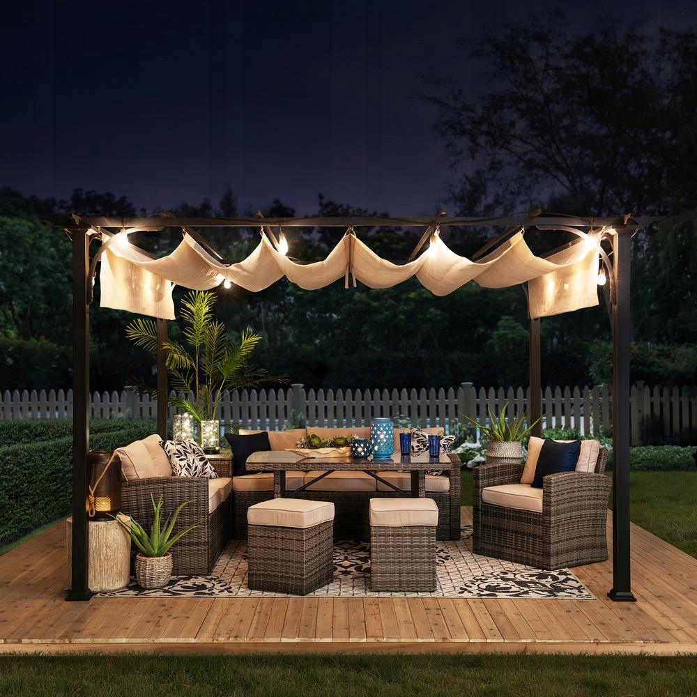 GARDEN PERGOLA 2,8x3,6m TERRACE PERGOLA METAL PERGOLA 58 kg Manufacturer no brand