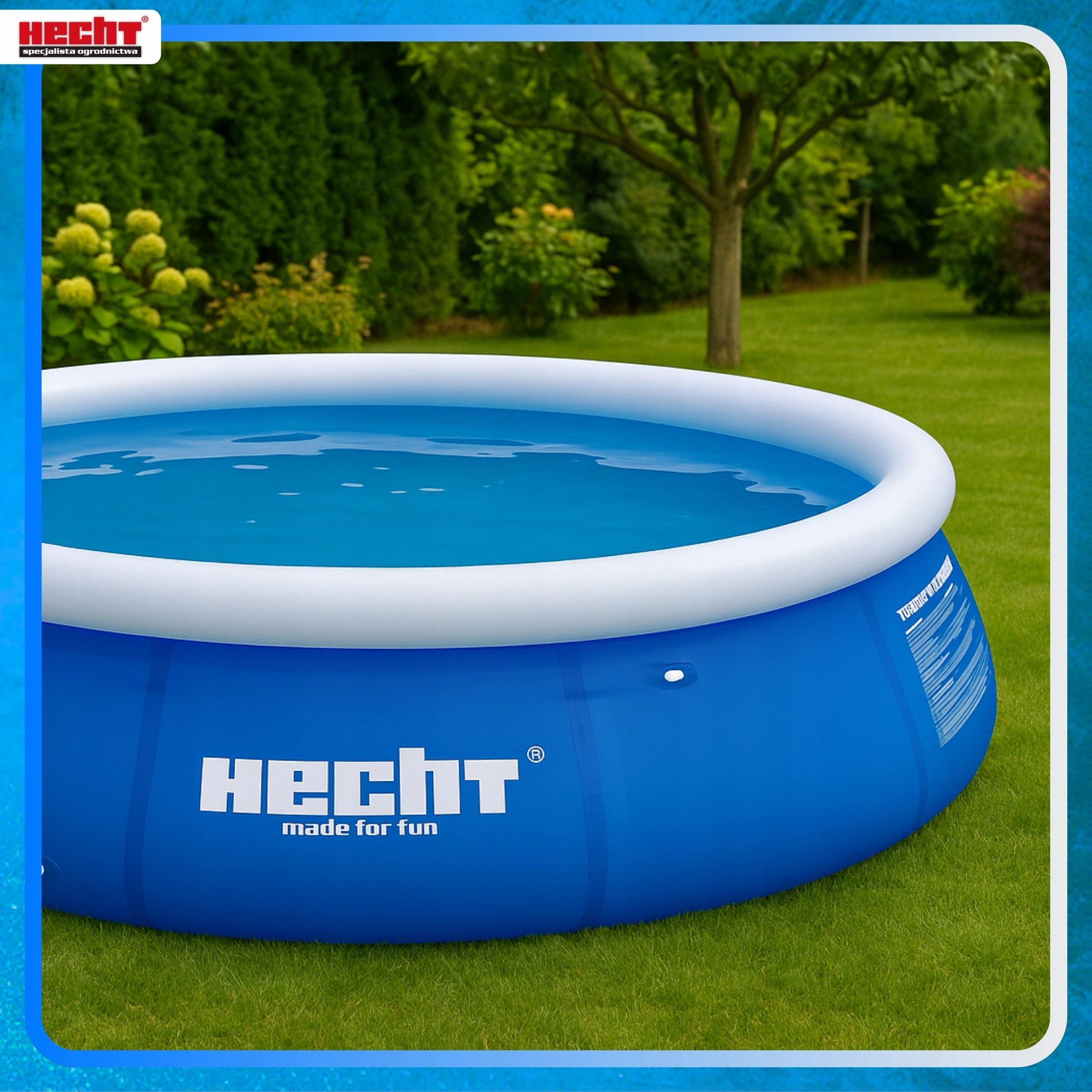GARDEN POOL 3 LAYERS OF GROUND MATERIAL - HECHT 3276 - 300X76CM Length 300 cm