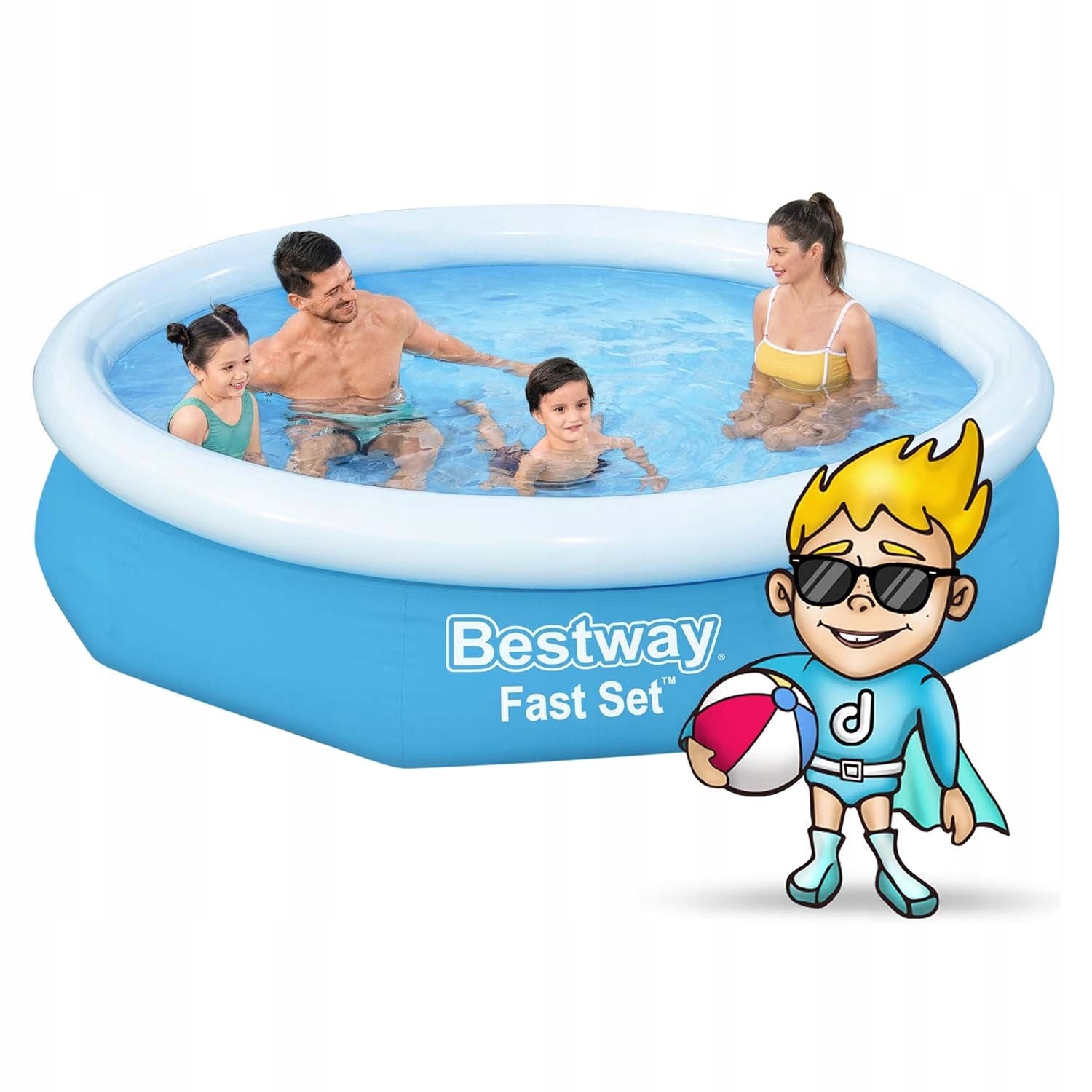 GARDEN POOL 305x66cm EXPANSION FAMILY INFLATABLE FOR ADULT CHILDREN Manufacturer code dla dzieci dorosłych na lato do ogrodu i3