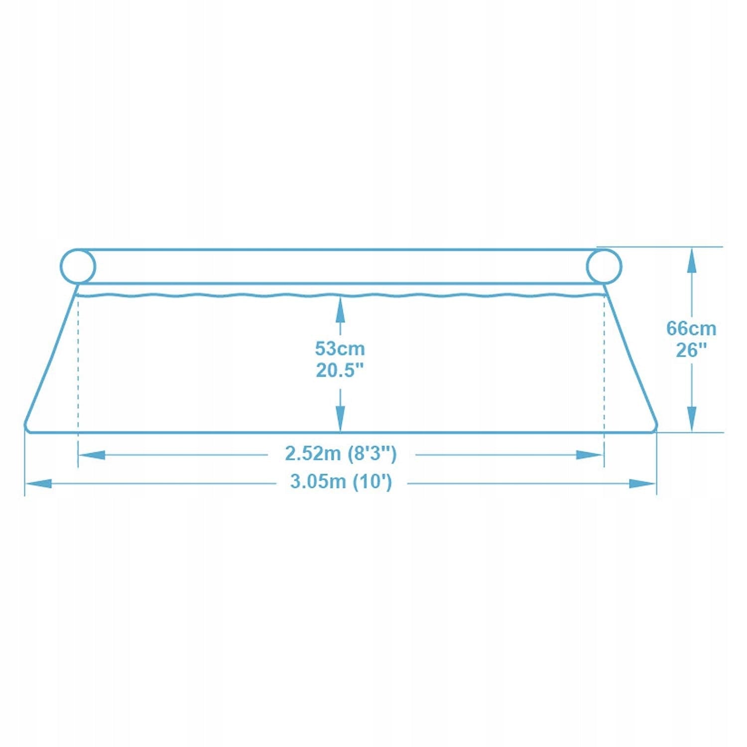 GARDEN POOL 305x66cm EXPANSION FAMILY INFLATABLE FOR ADULT CHILDREN Series 456
