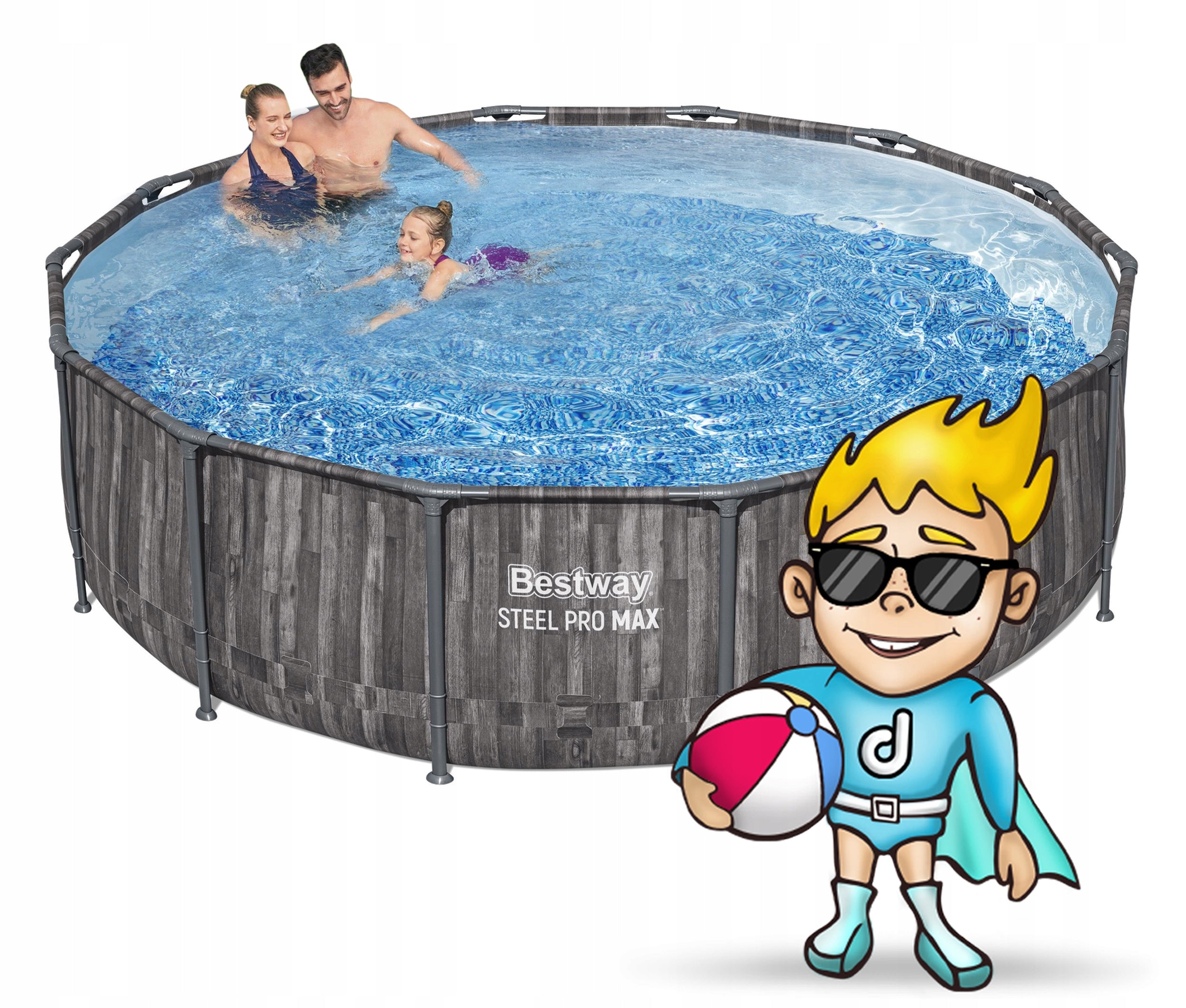 GARDEN POOL FRAME 427x107 cm BESTWAY 11in1 Packaging status original