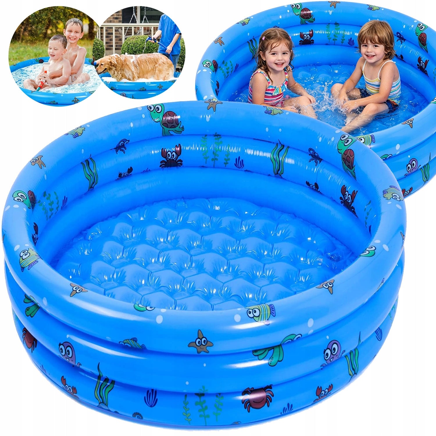 GARDEN POOL INFLATABLE EXPANSION ROUND 116 X 26 CM FOR SMALL CHILDREN