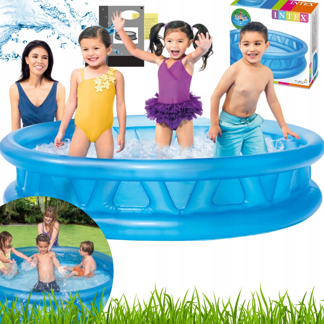 GARDEN POOL INFLATABLE LARGE FAMILY SOLID FOR GARDEN/TERRACE XXL 188 x 46