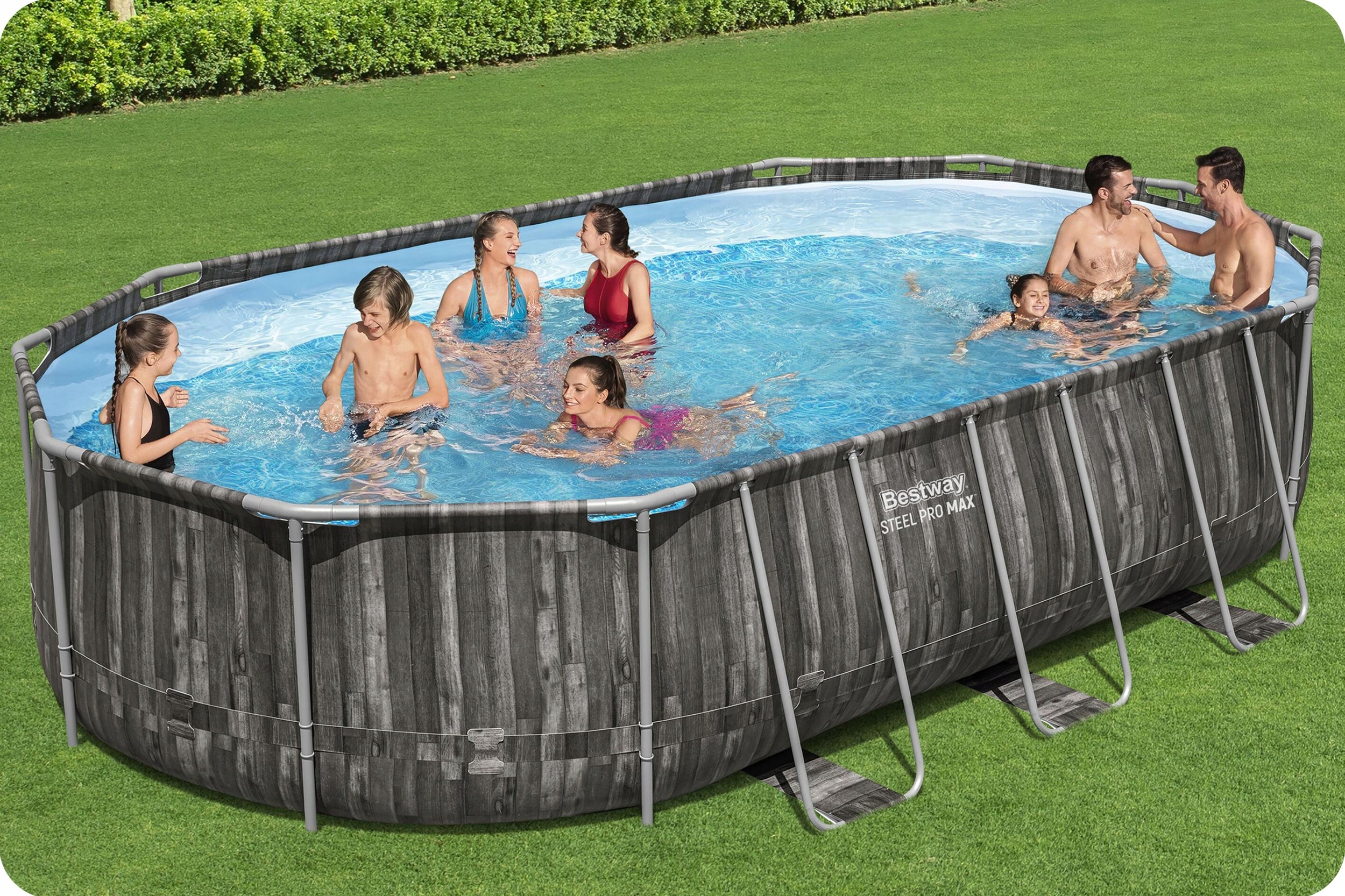 GARDEN POOL RACK 610x366x122cm OVAL BESTWAY SET 11in1 Volume 20241 l