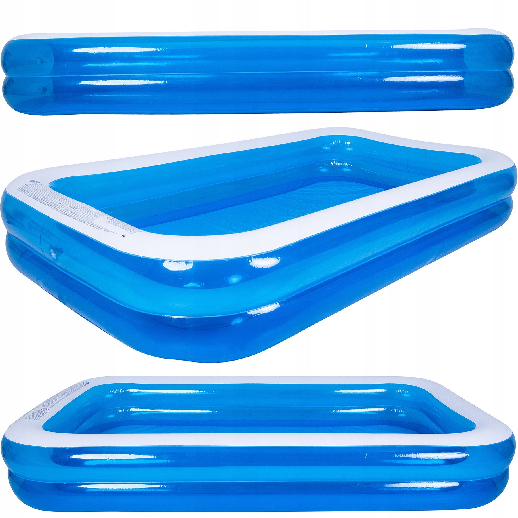 GARDEN POOL RECTANGULAR INFLATABLE FAMILY FOR KIDS FOR GARDEN 200X150CM Length 200 cm