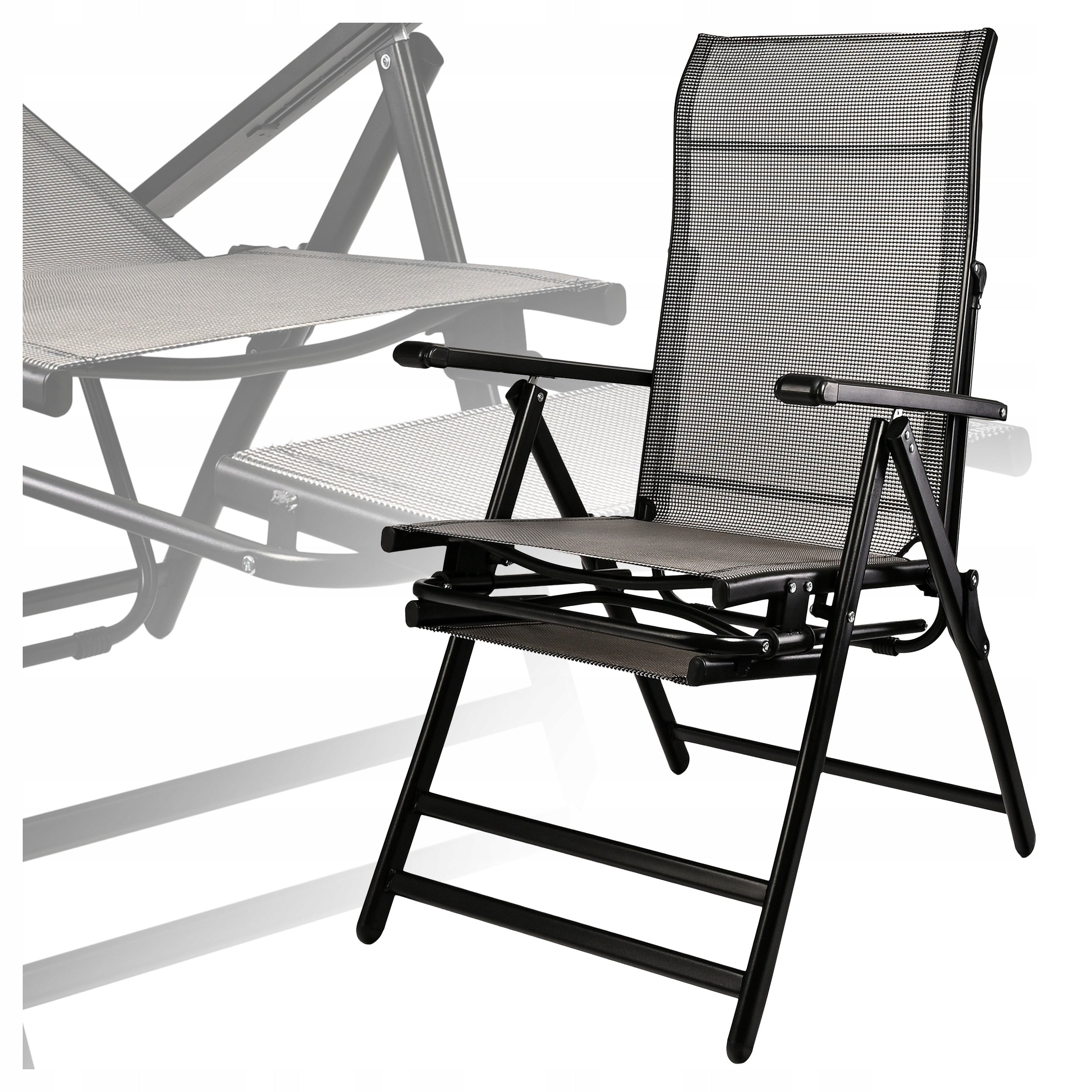 GARDEN Pool Lounger FOLDING BEACH HIKING CHAIR FOOTREST COUCH Packaging status original