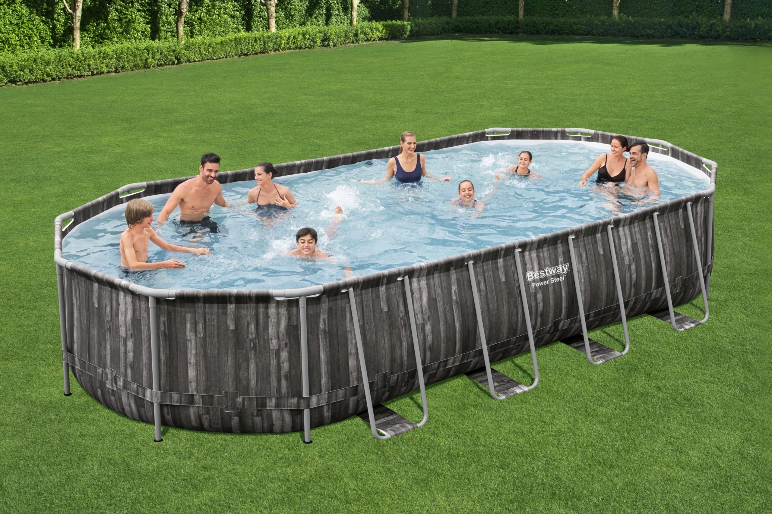 GARDEN RACK POOL 732x366x122 BESTWAY LADDER PUMP Set 5611T Manufacturer code 5611T