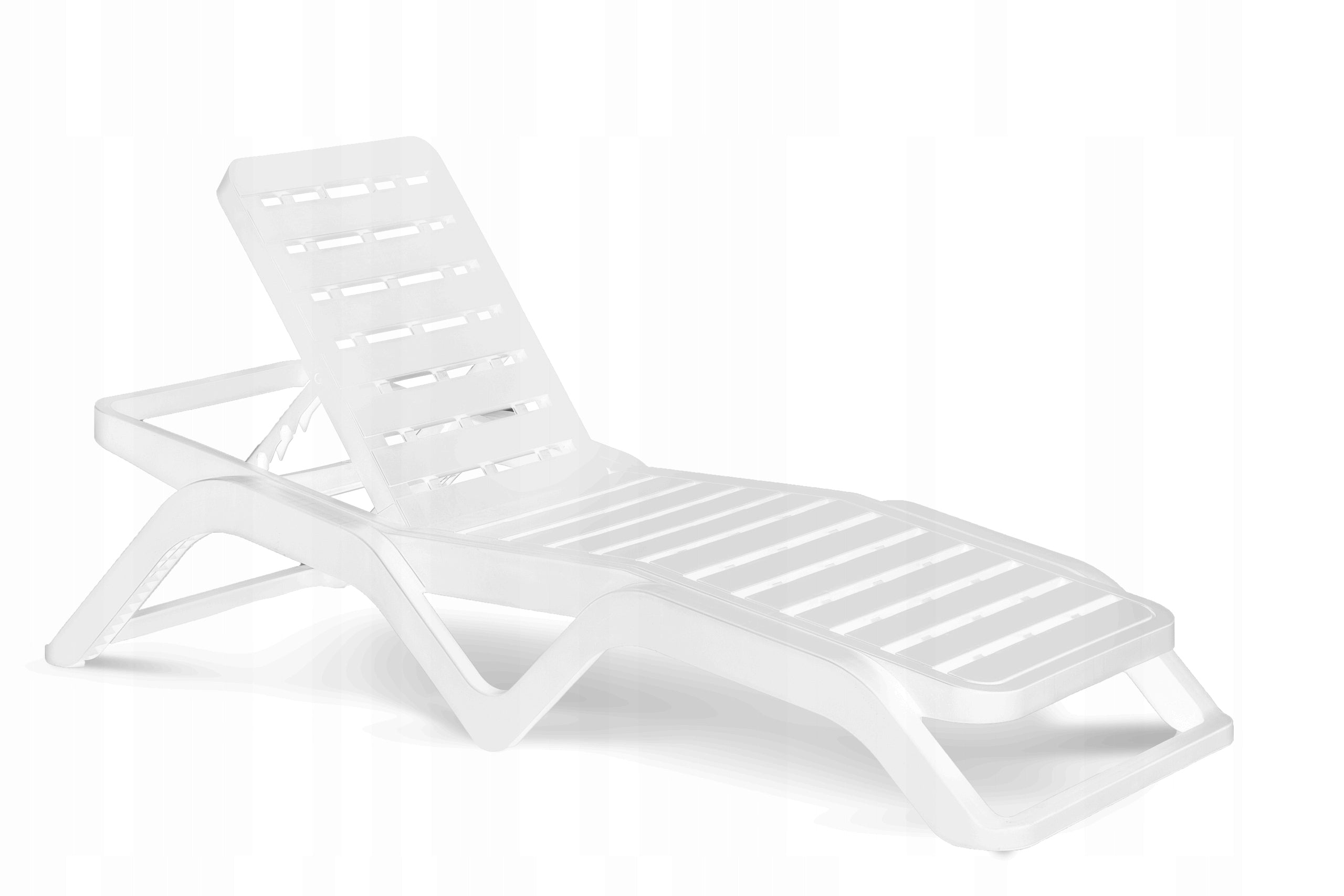 GARDEN SUN LOUNGER POOL ROCCO ADJUSTABLE WHITE