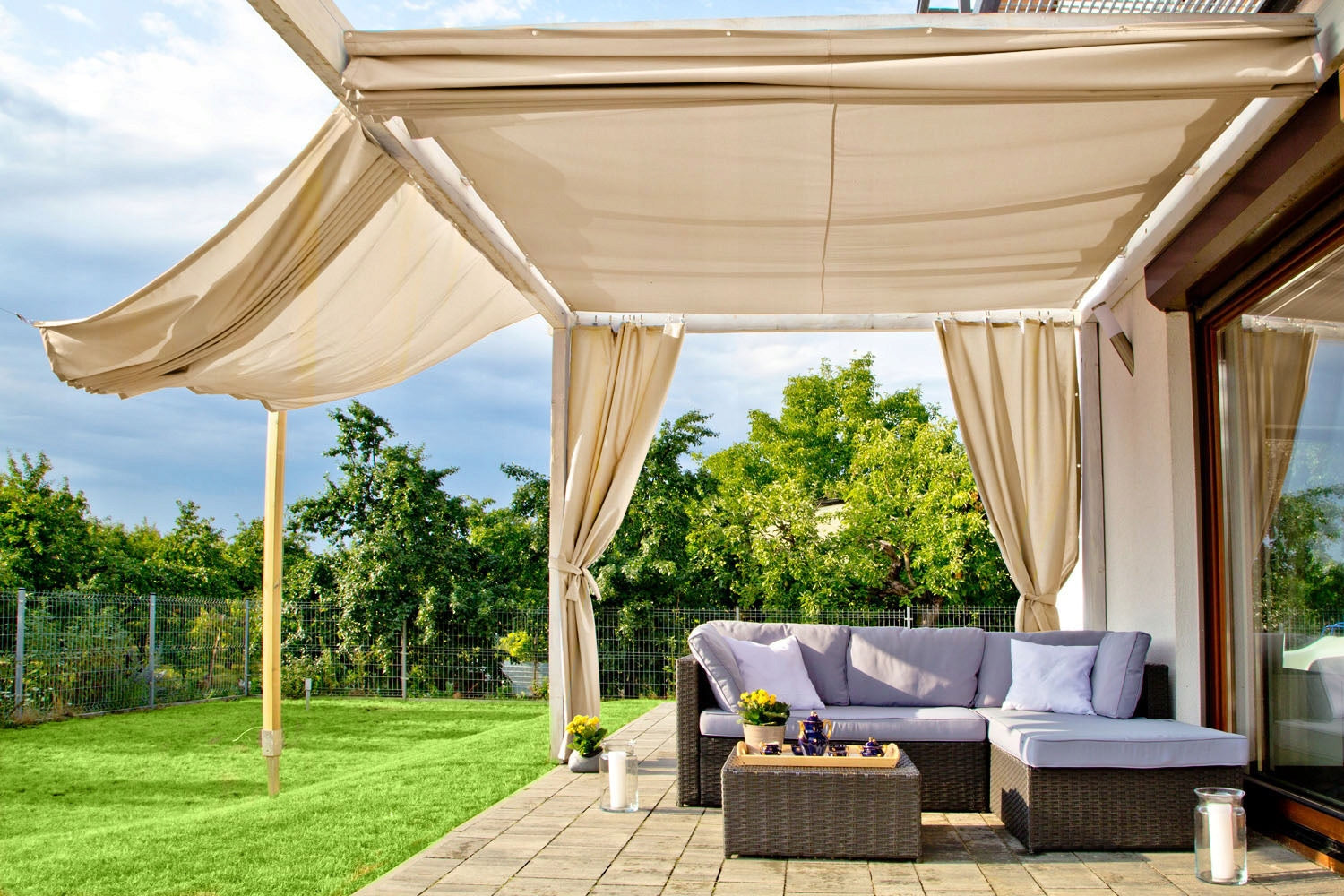 GARDEN SUN SAIL EXPANDABLE 3x3m EAN (GTIN) 5904689671979