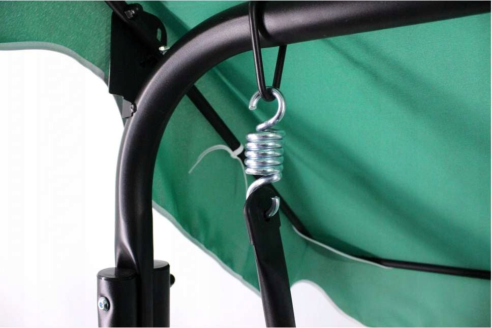 GARDEN SWING 170 x 110 x 153 CM DARK GREEN WITH CUP STANDS Kind freestanding