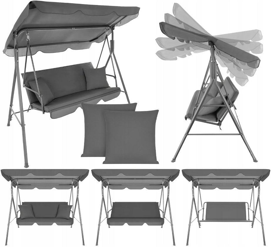 GARDEN SWING 3-SEAT ROCKING BENCH + MATTRESS EAN (GTIN) 5902759979529