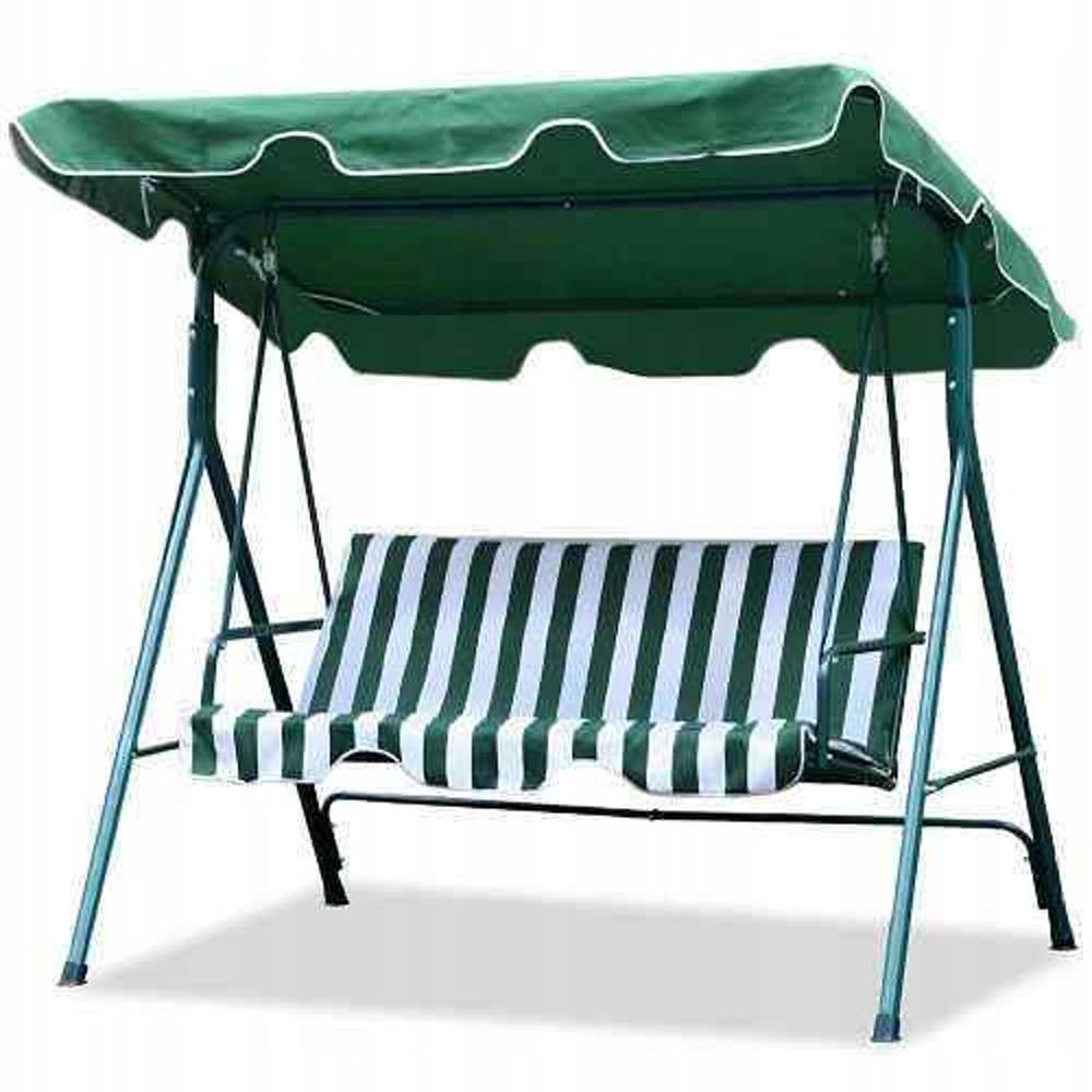 GARDEN SWING 3-SEATER FREESTANDING ROCKING BENCH + MATTRESS
