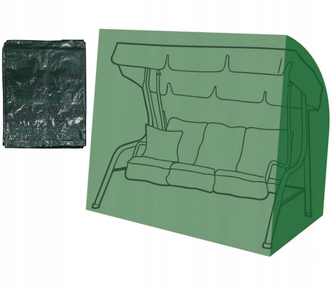 GARDEN SWING COVER 220 x 150 x 170 cm GREEN TWO LOCKS 92105 Color green